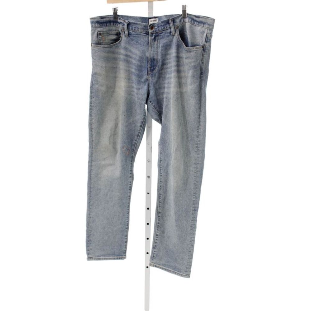 Todd Snyder Mens Straight Jeans Blue Cotton Blend Button Fly Size 38